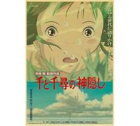 Puzzle 1000 pièces Ghibli Miyazaki Hayao Animation Le Voyage de Chihiro Rétro Affiche PapierPour Adultes Enfants Jeux Jouets Éducatifs50x70cm