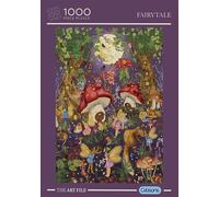 Gibsons - Puzzle 1000 pièces Fairytale - Jardin enchanté illustré avec fées et fleurs, 68 x 48 cm