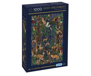 Puzzle 1000 pièces Gibsons Into The Forest Scène forestière illustrée 69 x 48 cm
