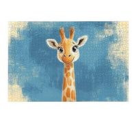 Puzzle 1000 Pièces Girafe, 1000 Pièces Puzzle Adulte, Jeu de Concentration, 75x50cm Grand Puzzles Bois pour Décoration Maison, Jeu de Puzzles Animaux pour Toute la Famille, Cadeau Femme/Homme, -7342