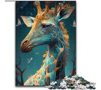 Puzzle 1000 pièces Girafe du Royaume Enchanté, Un Casse-tête Stimulant pour Les Adolescents et Les familles, Taille 26x38cm.