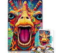 Puzzle 1000 pièces Girafe pour Adultes et Adolescents, Jeux Amusants Chaque pièce est Unique Jeu Familial Stimulant (75x50cm)
