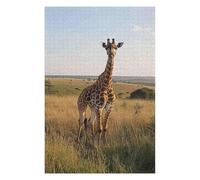 Puzzle 1000 pièces Girafe pour Adultes Puzzle Impossible Jeu de tuiles colorées Jeu d'adresse pour Toute la famille-50x70cm