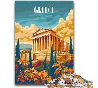 Puzzle 1000 pièces Gloire de la Grèce Antique pour Adultes, Anti-Stress, Difficile à réaliser, pour la décoration de la Maison, pour 14+ 1000 pièces (50x75cm)