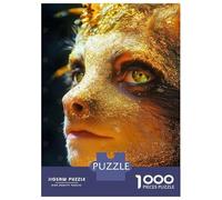 Puzzle 1000 Pièces Golden Face with Green Eyes Puzzles pour Adultes, Jouet, Décoration Murale, Course De Vitesse Manuelle, Idéal comme Cadeau pour Toute La Famille 38x26cm/1000pcs