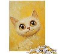 Puzzle 1000 pièces Golden Gaze Cat's Whisker Wonder pour Adolescents idéal pour Passer Le Temps à la Maison Un défi Stimulant pour réduire Le Stress (38x26cm/1000 pièces)
