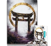 Puzzle 1000 pièces Golden Torii Gate, Jeu éducatif, Jouet de défi, décoration Murale, Cadeaux d'anniversaire et de Noël Uniques (38x26cm)