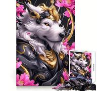 Puzzle 1000 pièces Goldendoo Blanc samouraï pour Adolescents stimule la mémoire, apaise l'esprit et Offre Un Divertissement sans Couture Idéal pour Noël (38x26cm)