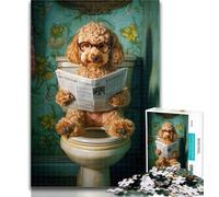 Puzzle 1000 pièces Goldendoodle Mignon pour Adolescents, Jouet éducatif Anti-Stress, Superbes Cadeaux et Jouets 50x75cm