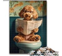 Puzzle 1000 pièces Goldendoodle Mignon, pour Les Adolescents, Les Couples et Les Amis pour Les Anniversaires et Noël 50x75cm