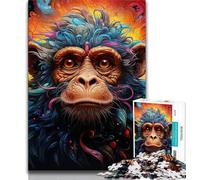 Puzzle 1000 pièces Gorilles pour Adultes et Adolescents, Jouet éducatif et décompressant, Cadeau du Père Noël Secret, 38x26cm