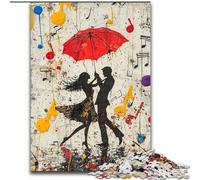 Puzzle 1000 pièces Graffiti Danseuse de Ballet Puzzle 1000 pièces Activité de cohésion familiale, Cadeau de décoration intérieure, Jeu de Jouets en Famille (Taille 50x75cm)