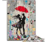 Puzzle 1000 pièces Graffiti Danseuse Parisienne, pour 14 Ans et Plus, décoration Murale, Cadeaux Uniques pour Anniversaire et Noël 26x38cm