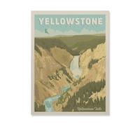 Puzzle 1000 pièces，Grand Canyon du Yellowstone，Adulte Enfant Jeu éducatif en Bois（75x50cm）-HQ25