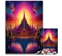 Puzzle 1000 pièces Grand Palais de Thaïlande Puzzles Difficiles pour Adultes pour Adolescents et familles Décoration DIY Parfaite et défi cérébral 1000 pièces (38 x 26 cm)