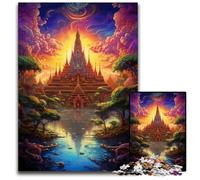 Puzzle 1000 pièces Grand Palais de Thaïlande Puzzles pour Adultes Idéal pour Les Amoureux Cadeau Parfait de Noël Nouvel an Saint Valentin 1000 pièces (38x26cm)