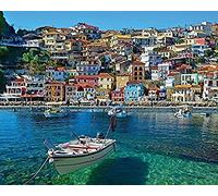 Puzzle 1000 pièces Grèce Parga pour Adultes, Jeu éducatif Classique, Jouets Home Chris 70 x 50 cm