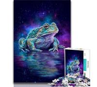 Puzzle 1000 pièces Grenouille psychédélique pour Adolescents, Jeu éducatif, défi, décoration d'intérieur Unique et Cadeaux (38x26cm)