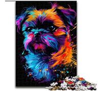 Puzzle 1000 pièces Griffon Bruxellois, Puzzle en Carton, Taille 26x38cm, Jeu de décoration à Faire soi-même, Jouet interactif Familial