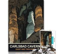 Puzzle 1000 pièces Grottes de Carlsbad Puzzle 1000 pièces pour Adultes Cadeaux, Cadeaux pour Amis et Famille pour Les 14 Ans 26x38cm