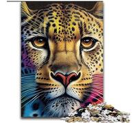 Puzzle 1000 pièces Guépard Pop Art pour Adultes, Jeux éducatifs, décoration d'intérieur, Cadeaux Uniques (50x75cm)