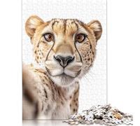 Puzzle 1000 pièces « Guépard Selfie » pour Adultes et Adolescents, Puzzles Casse-tête pour Adultes, 1000 pièces (75 x 50 cm)