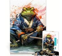 Puzzle 1000 pièces Guerrier Crapaud Guerrier Grenouille pour Adultes, idéal pour améliorer la mémoire, Les Loisirs et Les fêtes 50x75cm