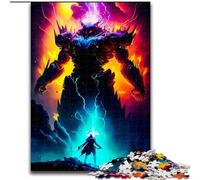 Puzzle 1000 pièces Guerrier et Cyborg en Bois, avec Jeu interactif Familial, pour Les 14 Ans et Plus, 1000 pièces(50x75cm)