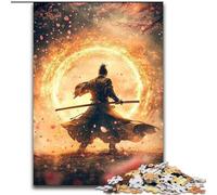 Puzzle 1000 pièces Guerrier Ninja Japonais pour Adolescents, Jeu Familial Anti-Stress, défi Difficile, Cadeaux pour Amis et Famille (50x75cm)