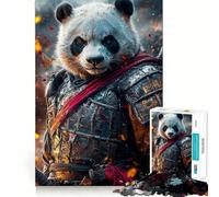 Puzzle 1000 pièces Guerrier Panda Samouraï pour Adolescents, Jouet Mental Anti-Stress, découpe Premium, Cadeau Exquis (38x26cm)