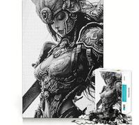 Puzzle 1000 pièces Guerrier Samouraï Ange Entraînement Mental Amusant Pièces nettes et sans bavures Activité captivante pour des soirées tranquilles (38x52cm)