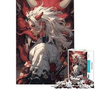Puzzle 1000 pièces Guerrier Samouraï Démon Jeu Relaxant et addictif pour cultiver la Patience pour Un Anniversaire (Dimensions 38x26cm)