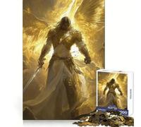 Puzzle 1000 pièces Guerrière Angélique pour Adolescents Défi Mental Détente et Loisirs Assemblage sans Couture Idée Cadeau de Noël (38x26cm)