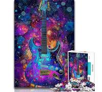 Puzzle 1000 pièces Guitare Ciel Étoilé pour Adultes et Adolescents, Difficile à Compléter, mais Drôle et Humoristique, Cadeau d'anniversaire, Cadeaux, Art Mural 38x26cm