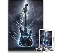 Puzzle 1000 pièces Guitare électrique - Idéal pour des Moments de détente à la Maison - Jeu de Construction Durable et précis - Dimensions:50x75cm