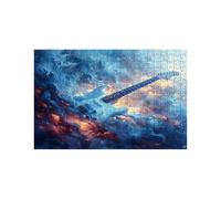 Puzzle 1000 Pieces Guitare Puzzle 1000 Pieces Adultes Abstrait, DIY Bois Puzzles Adulte avec Boîte en Papier Coloré, Puzzles Classiques 50 x 75 Cm pour Soulager Le Stress Decoration Murale LZPT-03082