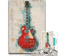 Puzzle 1000 pièces Guitare Puzzles pour Adultes 1000 pièces Entraînez Votre Cerveau et Vos Mains Cadeaux pour Amis et Famille (50x75cm)