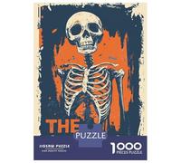 Puzzle 1000 Pièces Halloween The Skeleton Puzzles pour Adultes, Jeu Familial, Améliore La Mémoire, Offrez-Les en Cadeau À Toute La Famille 70x50cm/1000pcs