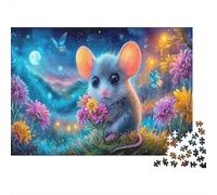 Puzzle 1000 pièces Hamster Pays des Merveilles Art Print Jeu créatif Décoration Murale pour Les Amoureux des Hamsters