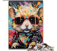 Puzzle 1000 pièces Hamster pour Adultes, pour la décoration intérieure, pour s'amuser en Famille, à partir de 14 Ans (Taille 26x38cm)