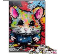 Puzzle 1000 pièces Hamster pour Adultes, pour la décoration intérieure, pour s'amuser en Famille, à partir de 14 Ans (Taille 50x75cm)