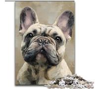 Puzzle 1000 pièces Happy Bulldog pour Adultes, Jeu d'activités familiales pour Adolescents, Casse-tête Stimulant (Taille 50x75cm)