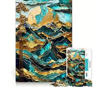 Puzzle 1000 pièces Harmonie au Coucher du Soleil sur la Montagne pour Adolescents, Jouet Intelligent et Amusant, œuvre d'art aux Contours Nets (38x52cm)
