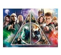 Trefl- Puzzles de 1000 Pièces-Collage de Personnages, Bricolage, Divertissement Créatif, Amusement, pour Adultes et Enfants de 12 Ans, 10717, Harry Potter, Les Reliques de la Mort