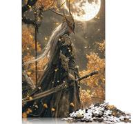 Puzzle 1000 pièces Haut Elfe sous la Lune d'automne pour Adultes, Jeu éducatif en Bois, Jouet de défi, 1000 pièces (75 x 50 cm)