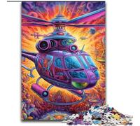 Puzzle 1000 pièces Hélicoptère coloré pour Adultes, 1000 pièces, Jeu interactif Familial, pour Les 14 Ans et Plus (Taille 50x75cm)