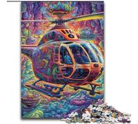 Puzzle 1000 pièces Hélicoptère coloré Puzzle 1000 pièces pour Adultes avec Jeu interactif Familial, pour Les 14 Ans et Plus (Taille 26x38cm)