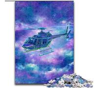 Puzzle 1000 pièces Hélicoptère de rêve pour Adolescents, Jouet éducatif, Jeux familiaux Amusants, décoration d'intérieur Unique (50x75cm)