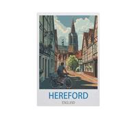 Puzzle 1000 Pièces，Hereford, Angleterre，pour Adultes Adolescents Scies Sauteuses 1000 Pièces Idéal pour La Relaxation Méditation Passe-Temps Cadeau d'anniversaire（50x70cm）-GC61