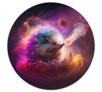 Puzzle 1000 pièces Hérisson Nébuleuse Puzzles pour Adultes Soirée de Jeux en Famille, Art décoratif DIY 67,5 x 67,5 cm